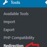WordPress Redirection Plugin Redirects Settings