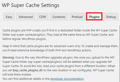 wp-super-cache-plugins-settings
