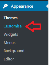 select-customise-menu-to-edit-vantage-theme-logo