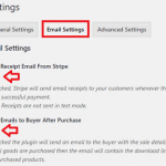 Stripe Payments Plugin Email Settings