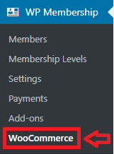 wordpress-simple-membership-woocommerce-menu