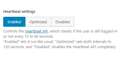 wordpress-speed-booster-pack-general-heartbeat-settings