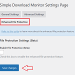 WP Simple Download Monitor Plugin Advanced Settings