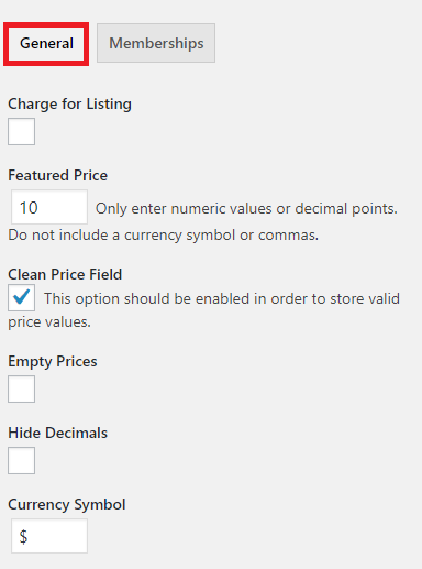 classipress-theme-admin-pricing-general-settings