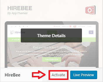 activate-hirebee-theme