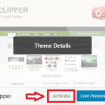 How To Install WordPress Clipper Theme