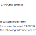 All In One Security Captcha Settings