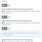 AIOS And WooCommerce Captcha Settings