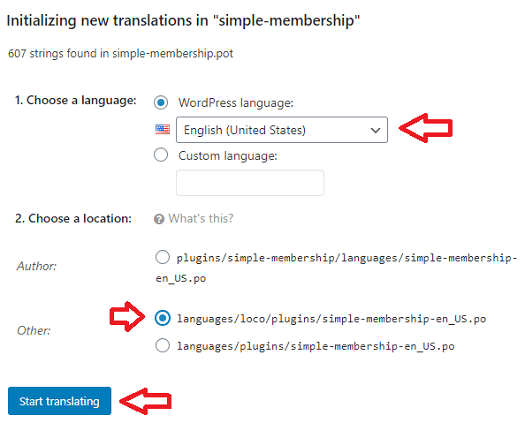 simple-wordpress-membership-plugin-choose-loco-translate-language-new