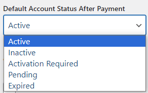 wordpress-simple-membership-general-settings-default-account-status-after-payment-menu