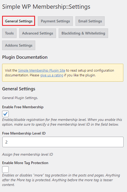 wordpress-simple-membership-tab-general-settings