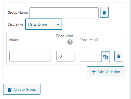wp-express-checkout-add-new-product-variations-group