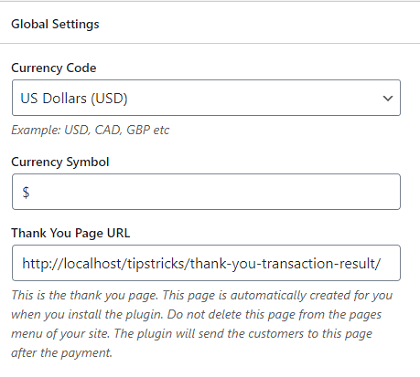 wp-express-checkout-global-settings