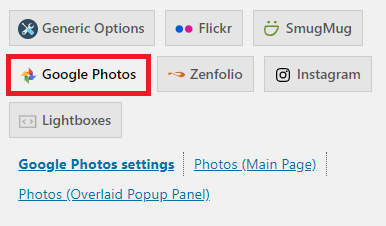 photonic-google-photos-settings