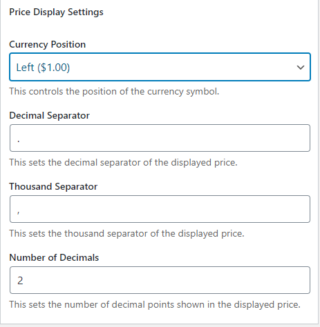 wp-express-checkout-price-display-settings