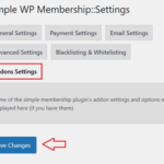 Simple Membership Addons Settings