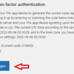 AIOWPS Two Factor Auth Settings