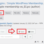 Translate Simple Membership Using Loco Translate