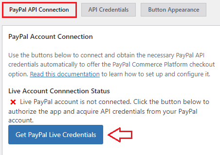 wp-easy-paypal-payment-accept-paypal-account-connection-tab