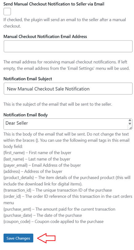 wordpress-shopping-cart-send-manual-offline-checkout-to-seller