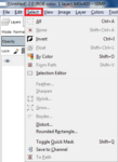 Gimp Image Editor Tools Select