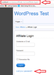 WP Affiliates Manager Affiliate Login